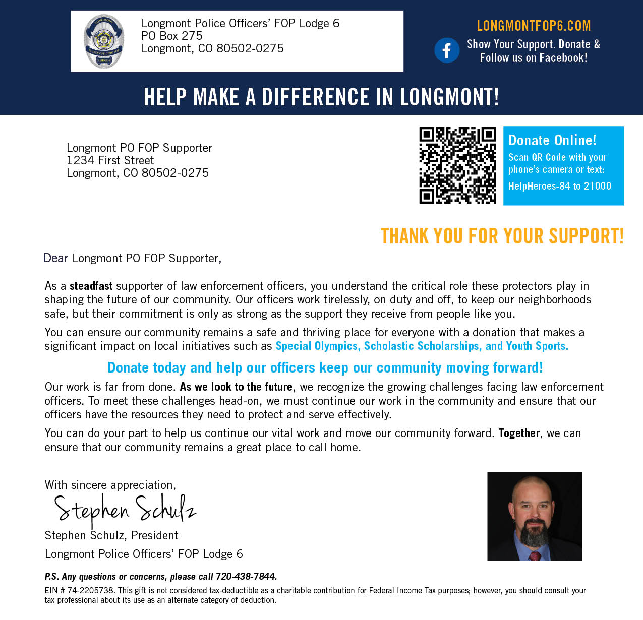 Donation Letter